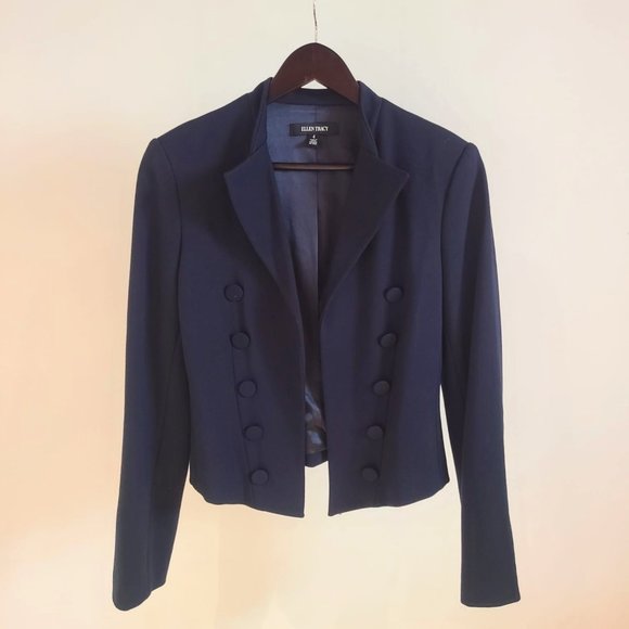 Ellen Tracy Navy Blazer - Picture 1 of 5